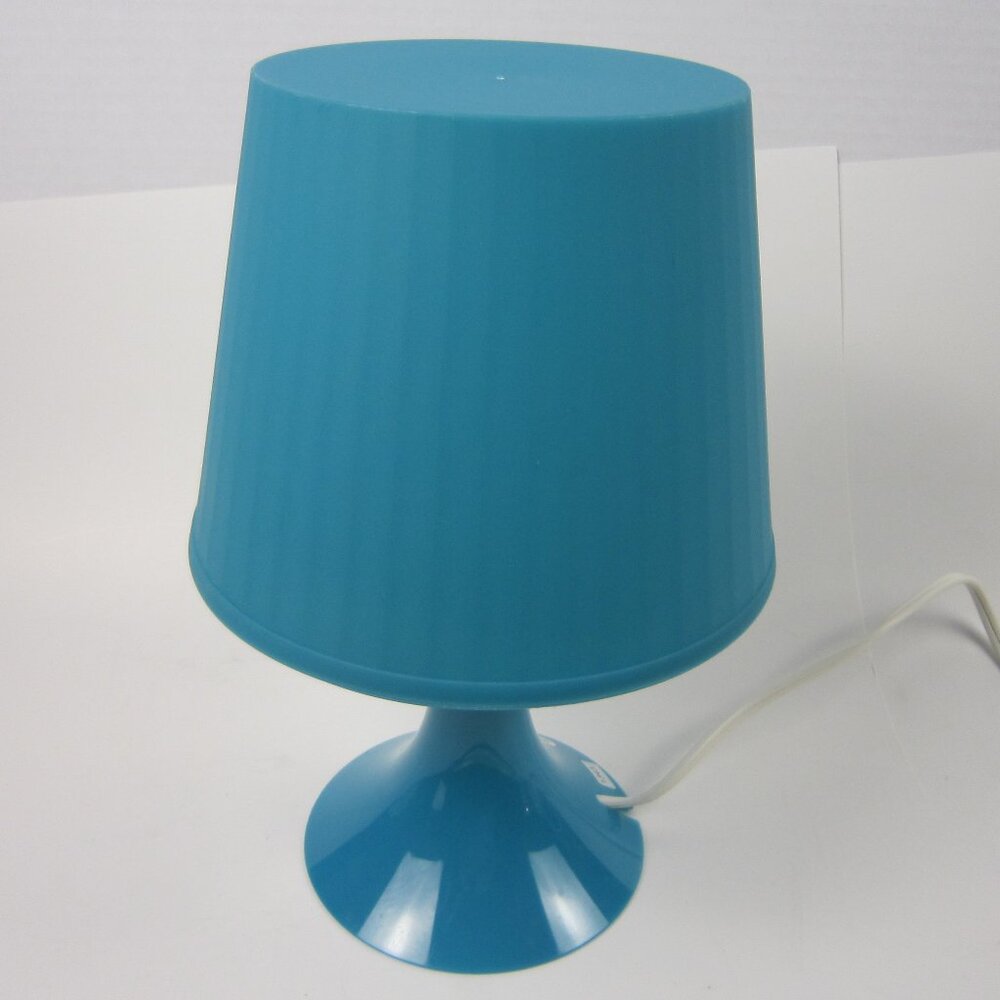 IKEA Lampan Turquoise / Blue Table Lamp - Used - Tested - Works